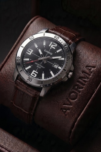 Кварцевые CASIO MTP-VD01L-1B original AVRM нержавеющая сталь