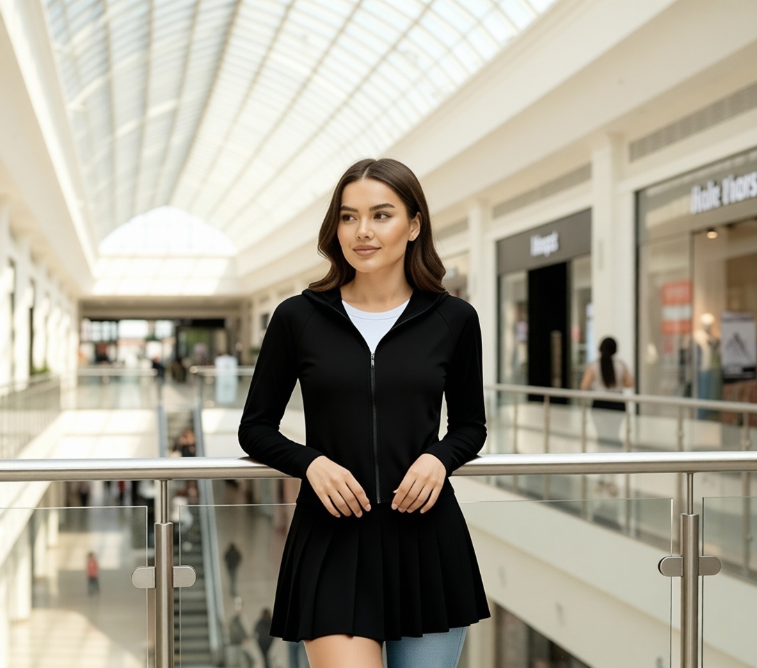 Рашгард Uniqlo однотонный черный