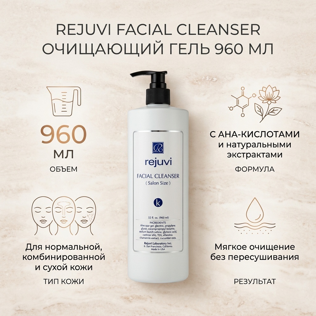 Rejuvi Facial Cleanser гель 960 мл