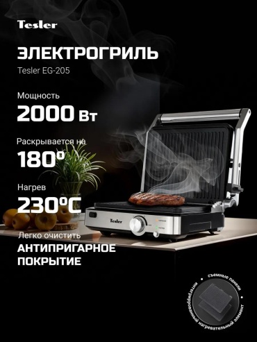 Гриль Tesler 62930905 черный