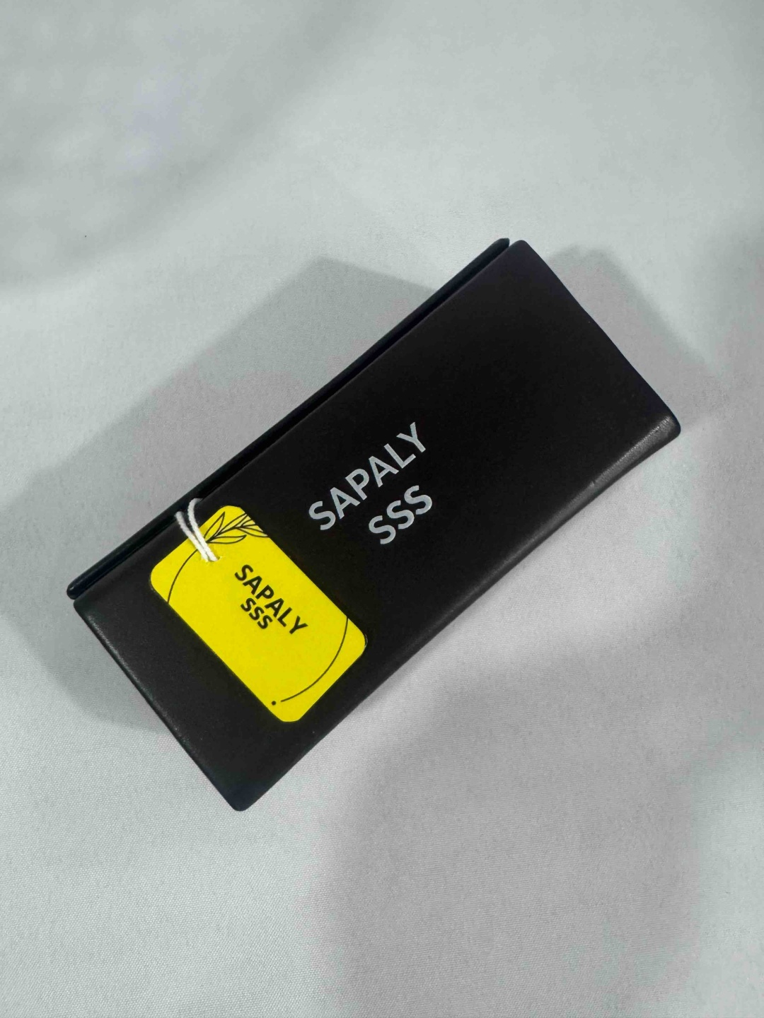 Жесткий футляр SAPALY sss искусственная кожа, 4 x 16 см черный