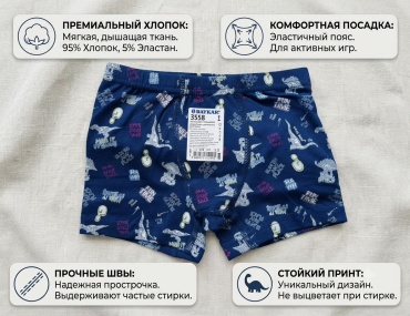 Боксеры Baykar темно-синий