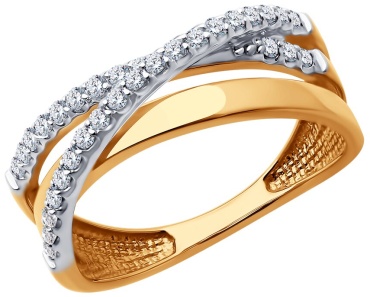 Diamant 7952846 размер 18.5 вес 3.2585 г золото, фианит