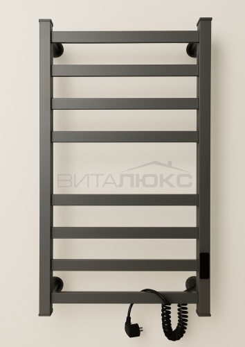 Полотенцесушитель электрический ВИТАЛЮКС Sofia80_grey, лесенка 46x80 см