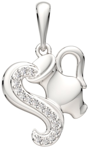 Подвеска Lucente Silver ZO-0440791 вес 1.12 г серебро, фианит