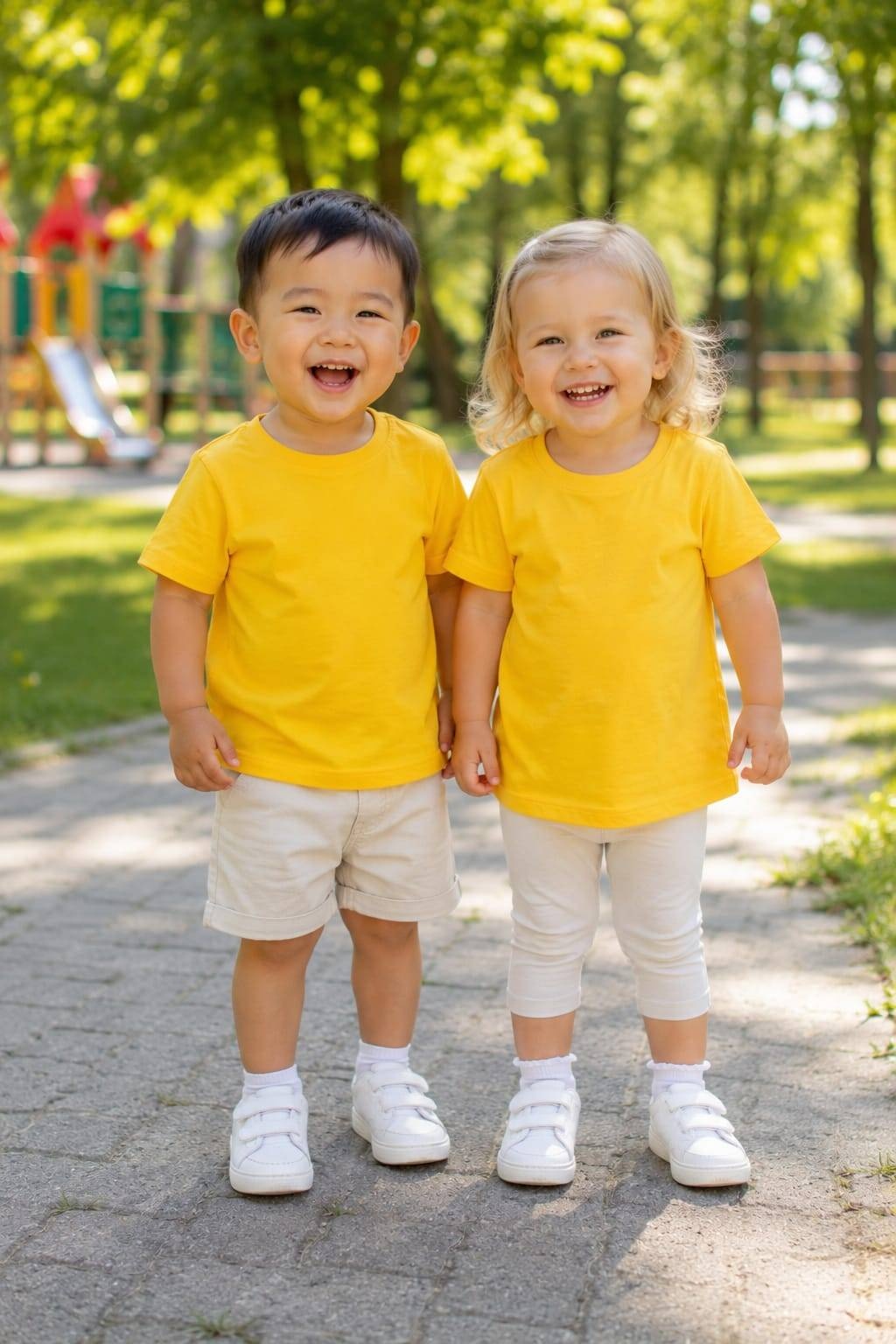 Футболка CHASTE kids однотонная желтый