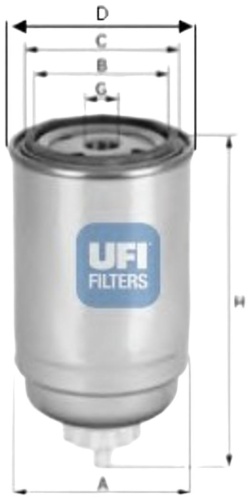 UFI топливный фильтр 2439900