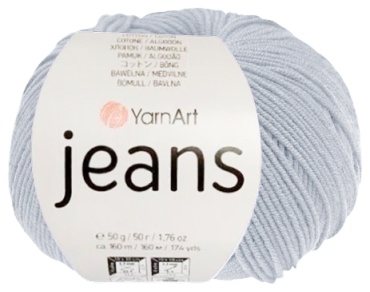Моток YarnArt Jeans 80 - Светло-серый 160 м 50 г