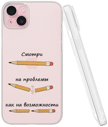 Чехол Mcover для Apple iPhone 15 Plus рисунок