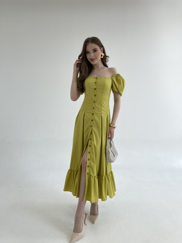 Повседневное платье Anro Fashion оливковый