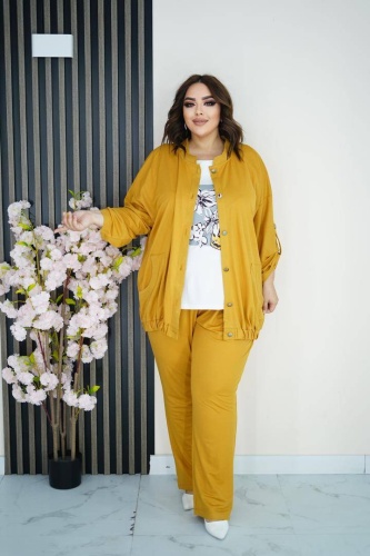 Костюм повседневный LUX MODA желтый