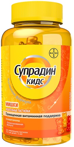 Bayer Супрадин Кидс мишки пастилки 30 шт