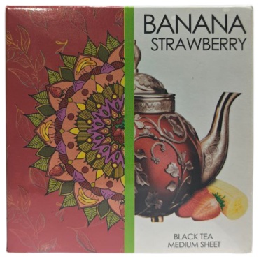 Чай Barbados Banana-Strawberry черный, фруктовый листовой 180 г