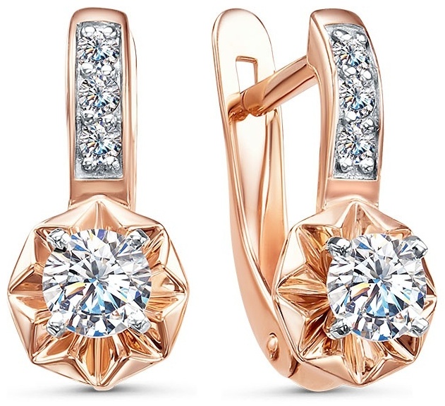 Серьги Lucente 2651607_1_1_1 вес 2.36 г золото, фианит