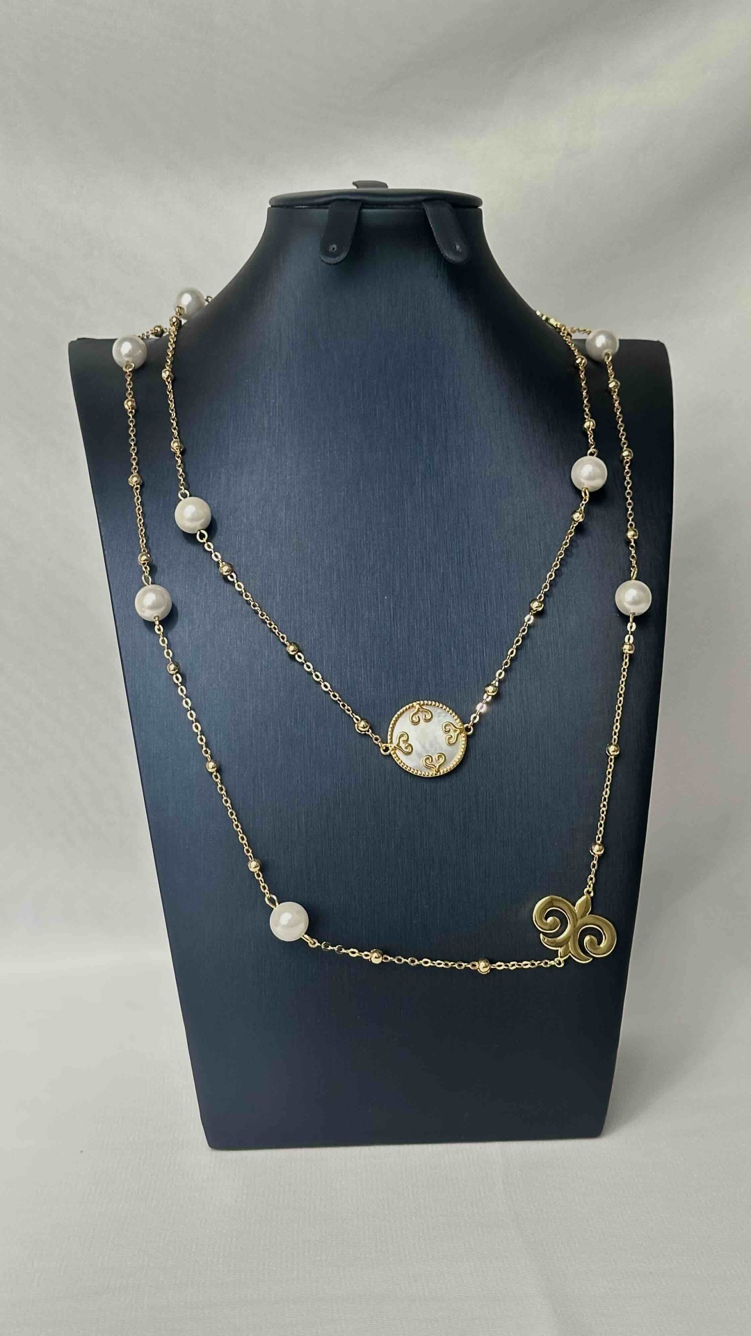 Сотуар THE BEAD длина 150 см латунь жемчуг