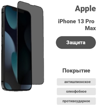 Стекло Deppa для Apple iPhone 13 Pro Max 30234169_7002065613 черный