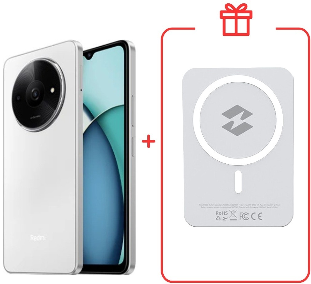Смартфон Redmi A3x 3 ГБ/64 ГБ белый + подарок