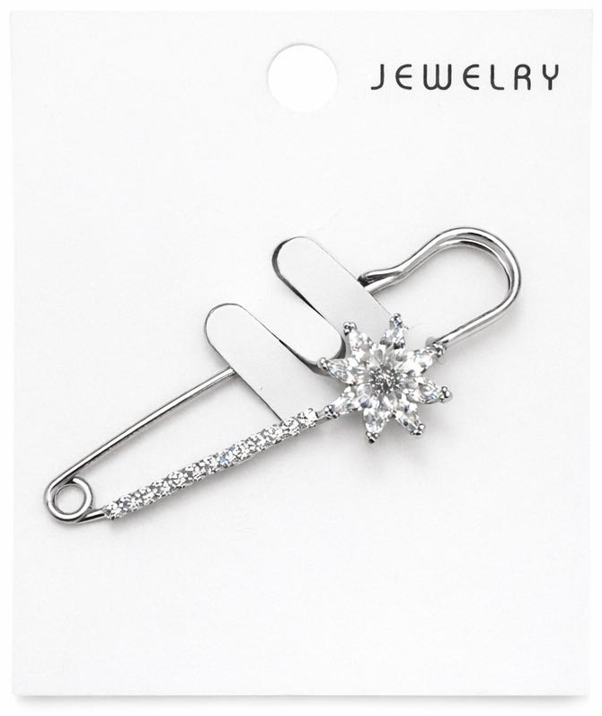 Брошь Jewelry бижутерный сплав, стразы