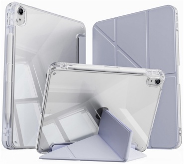 Чехол Nemo.kz для Samsung Galaxy Tab A9 8.7 дюйм прозрачный, фиолетовый