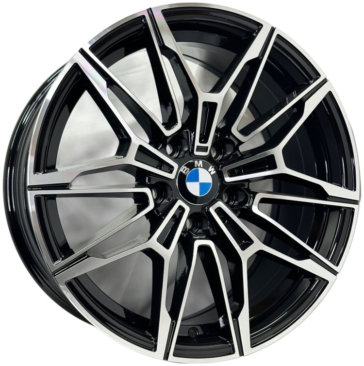 Top Grade 1677WW 8/9x18/5x120 D74.1 ET30.35 4 диска черный, серебристый