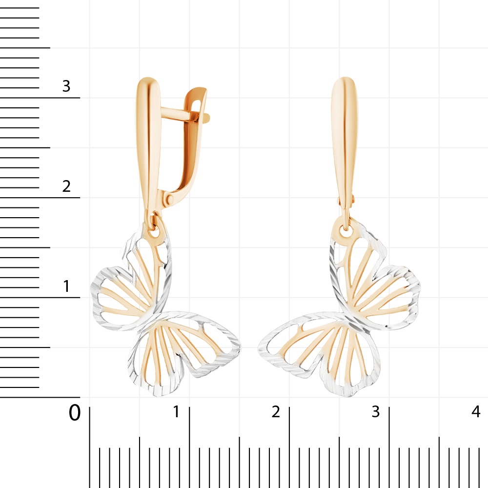 Серьги Lucente EAR-LU-585-509495 вес 2.02 г золото, без вставок