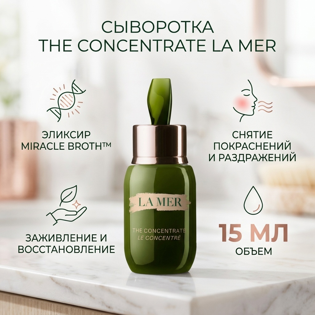 LA MER сыворотка The Concentrate Advanced Formula для лица 15 мл