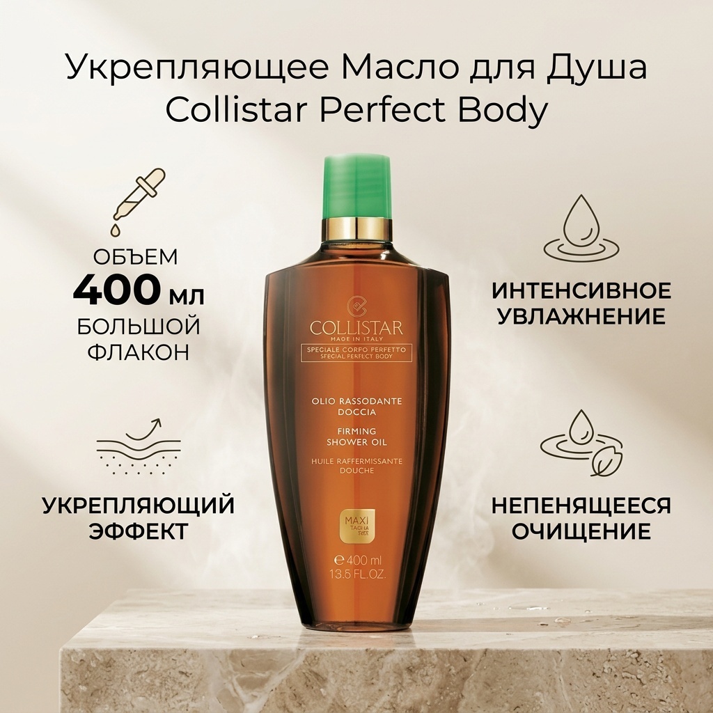 Collistar Perfect Body Firming Shower Oil масло 400 мл