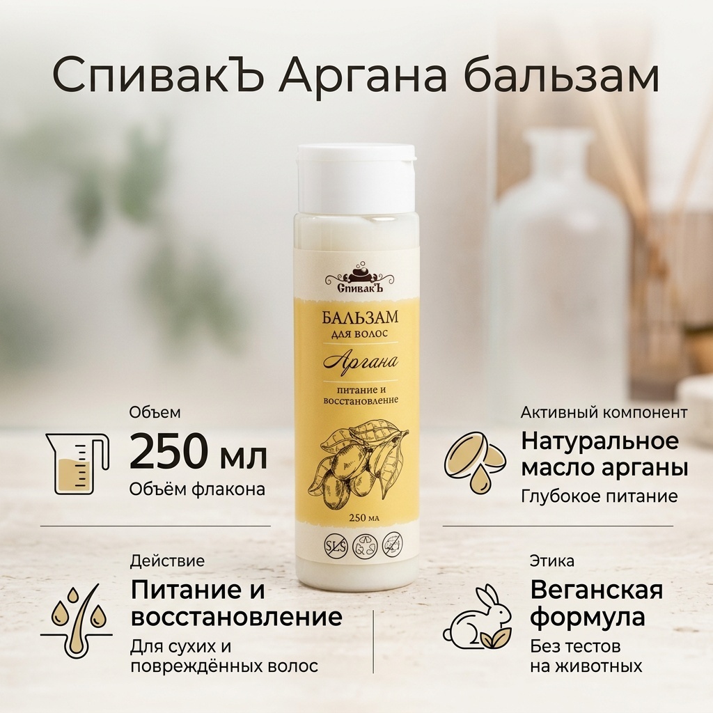 СпивакЪ Аргана бальзам 250 мл