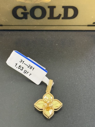 Подвеска Italian Gold 65533 вес 1.53 г золото, без вставок