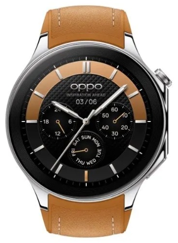 OPPO Watch X 47 мм серебристый-коричневый