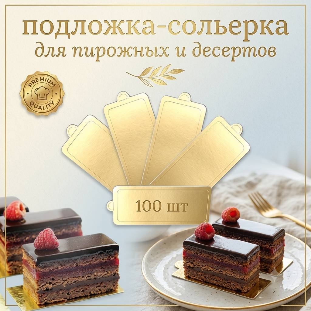 Ahlan подложка для десертов для пирожное и арт десертов 100 шт