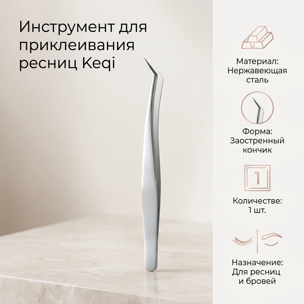 Keqi инструмент для приклеивания ресниц 1 шт