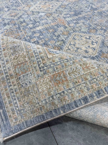 Ковер ДОМ КОВРОВ 200x400 см, короткий ворс, Турция