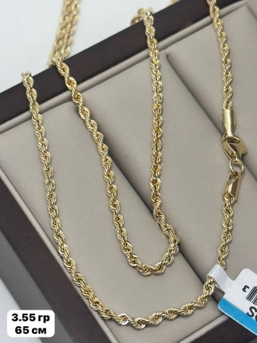Sandu gold 5862514 длина 65 см, вес 3.55 г золото, плетение кордовое
