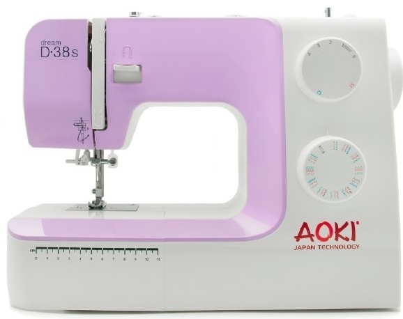 Швейная машина AOKI DREAM 38 S белый, cиреневый
