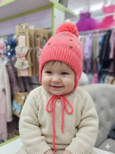 Шапка AMARO размер 40, коралловый