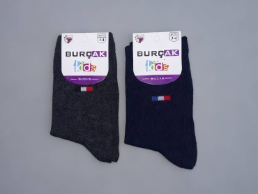 Носки BURCAK 97301 2 пары черный, темно-серый 3-4