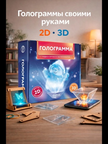 Опыты со светом WOW! HOW hologram