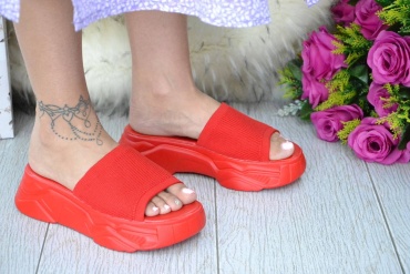 Шлепанцы GLAMOUR красный