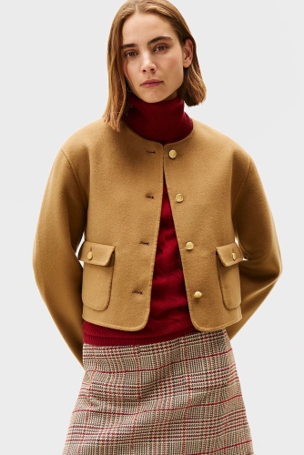 Пальто Tommy Hilfiger бежевый