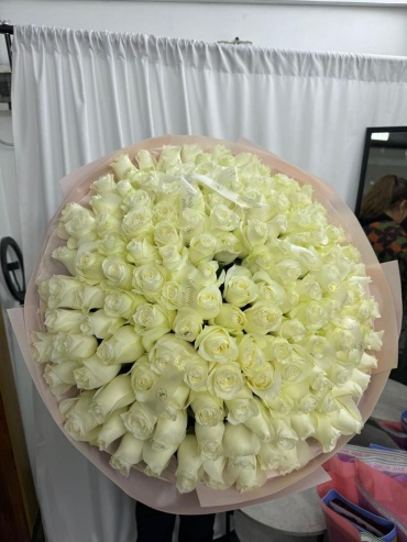 101 Rose букет с открыткой роза 101 шт 60 см