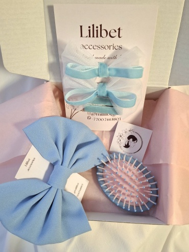 Lilibet accessories комплект бант 6 шт, голубой