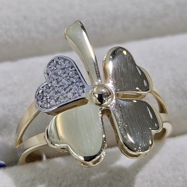 Gaukhar Jewelry GJ1214-R размер 18 вес 2.44 г золото, фианит