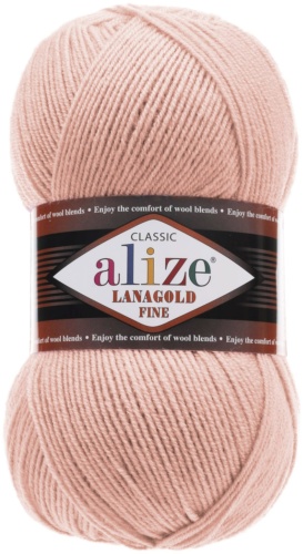 Моток Alize Lanagold Fine 161 Пудровый 390 м 100 г