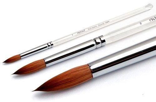 RuNail Professional кисть круглая соболь 1 шт