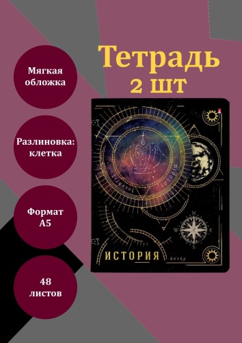 Предметная тетрадь АЛЬТ 7-48-1335/04, 48 л, А5, клетка, мягкая обложка, 2 шт