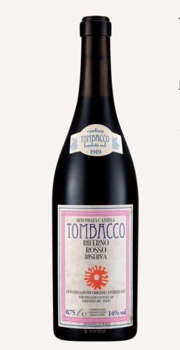 Вино Tombacco DOC Biferno Rosso Riserva сухое красное 14% 0.75 л