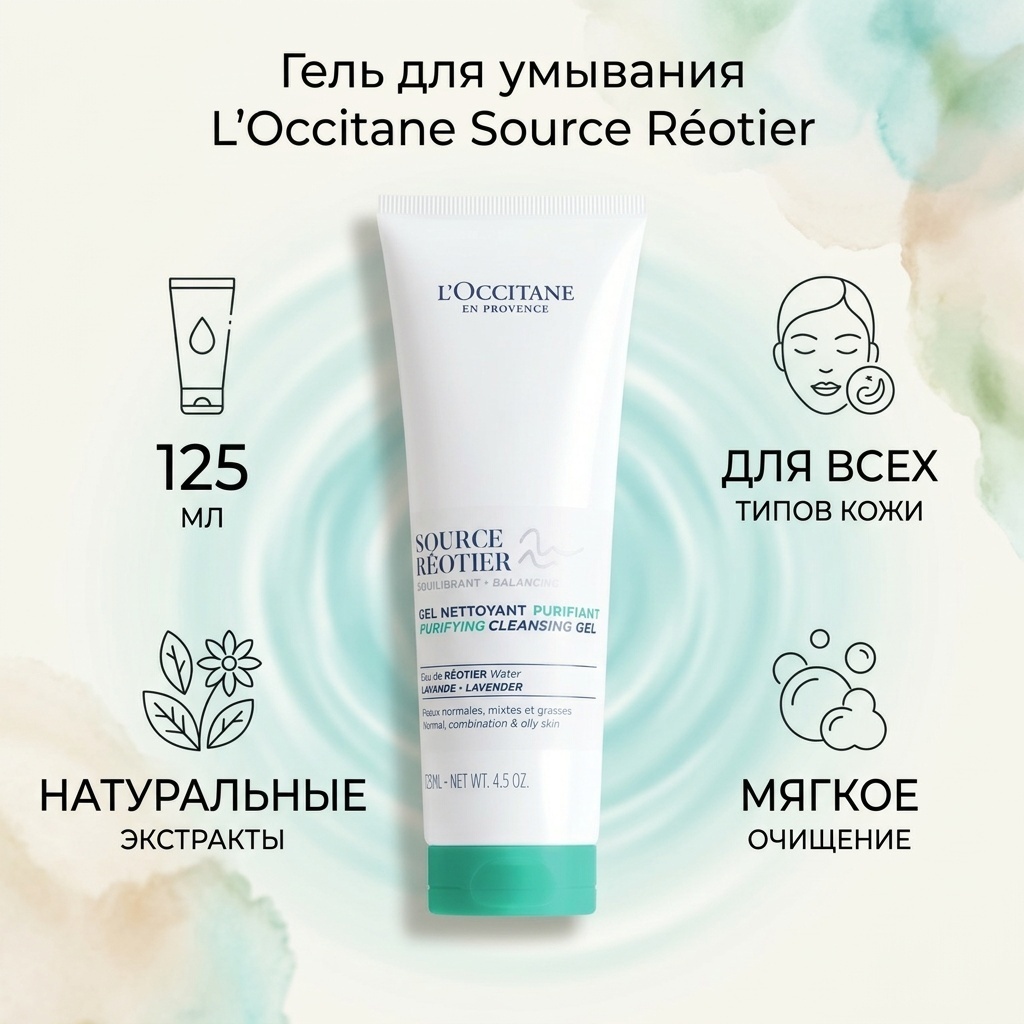 L'Occitane Source Reotier гель 125 мл