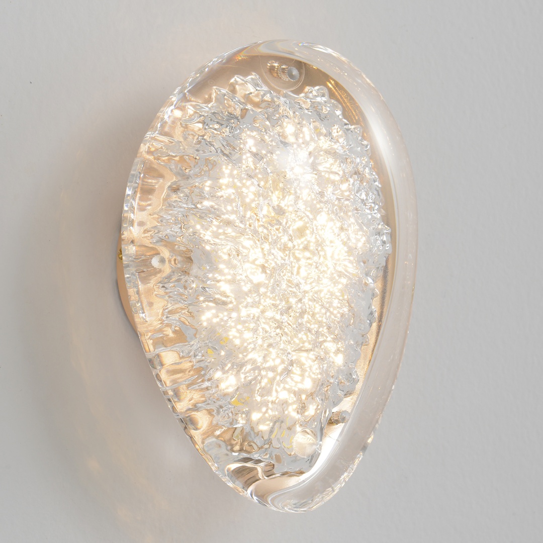 Бра настенный Crystal Lux LED, золотистый, прозрачный