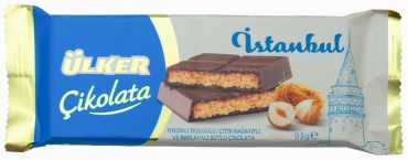 Ulker Istanbul катаифи фундук/пахлава шоколадная плитка молочный 93 г